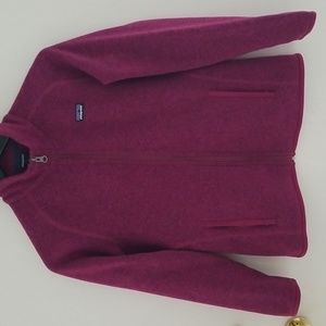 Patagonia Better Sweater Full Zip, Color: Chicory Red